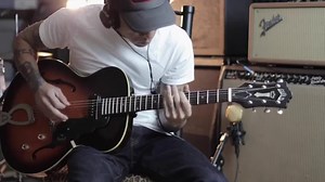 Watch Guild T-50 Slim Hollow Body Electric Guitar with Case ﹙Antique Burst﹚ on Amazon Live