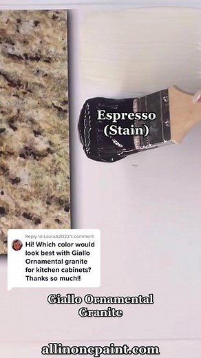 Kitchen Color Palette Ideas for Giallo Ornamental Granite