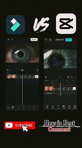 CapCut vs Filmora 🔥 Eye Effect Winner 😳 (Shocking Result)#videoediting