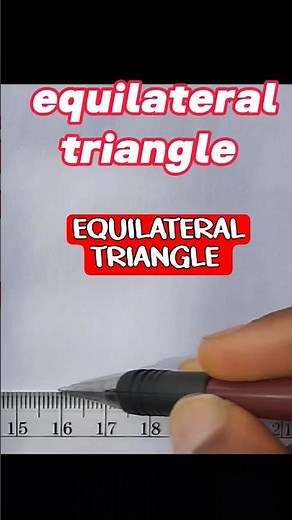 Draw an equilateral triangle et compass #engineeringdrawing #equilateraltriangle #technicaldrawing