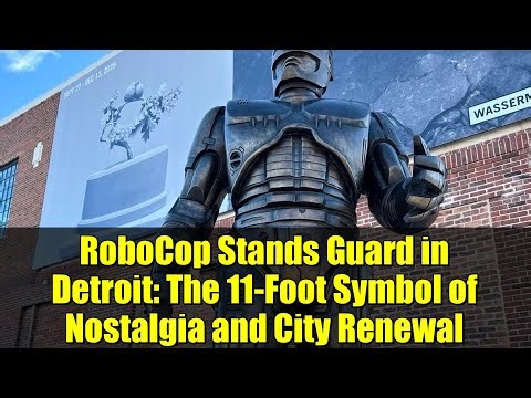RoboCop Stands Guard in Detroit: The 11-Foot Symbol of Nostalgia and City Renewal