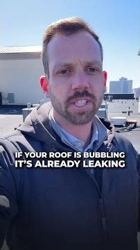 Signs that your flat roof has water infiltration. 🫣💧🌧️