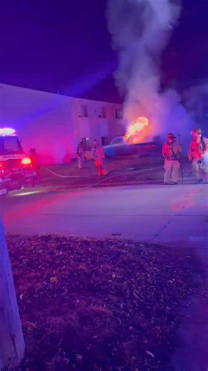 39K views · 226 reactions | Vehicle Fire/Video Area/Location: 1700 Block of Ave B Responding: Council Bluffs Police, Council Bluffs Fire Dept. E21, E31, E61, T22, T32, M2, M3 & FC2 Behind building is a older truck on fire Video by: Shelby Jo Thank you Shelby Jo | Council Bluffs Scanner | Facebook