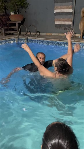 Enjoying Fun Moments in a Private Pool