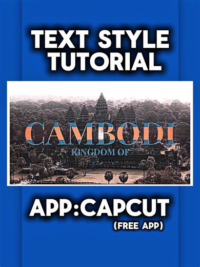 Tutorial on trending text style effect #CapCut #capcutpioneer #editingtutorial #edit