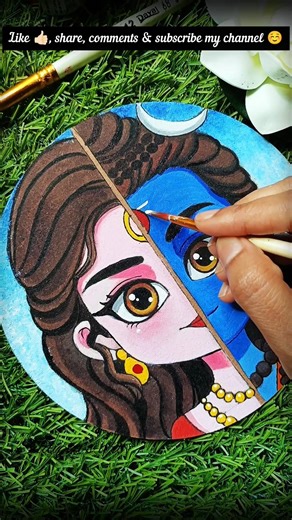 SHIVSHAKTI 🌸🔱 Painting Part:-2 #mahadev #parvati #shivshakti #painting #art #love #drawing #yt