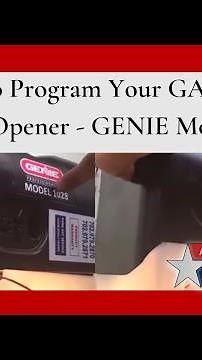 #HowtoProgramaGenie1028 How to Program a Genie 1028