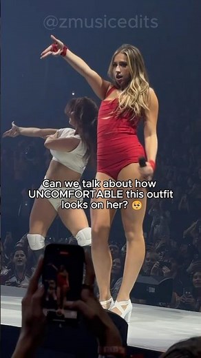 Is Tate McRae's outfit too tight? 😬 #tatemcrae #shorts