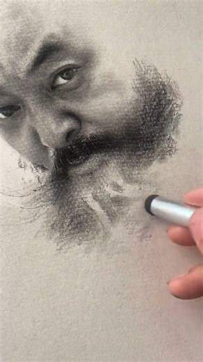 Perfect drawing is full of details everywhere #fypdrawing #charcoaldrawing #portraitdrawing