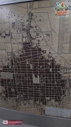 General Map of Mexico City 200 Years Ago - FUN FACT.
