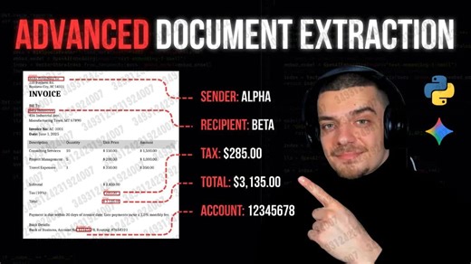 2026.01.05 【NeuralNine】使用 Gemini 在 Python 中进行高级文档提取