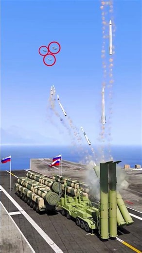 S-500 Missile Strike Drops 3 Fighter Jets in gta5 ep433 #shorts #short