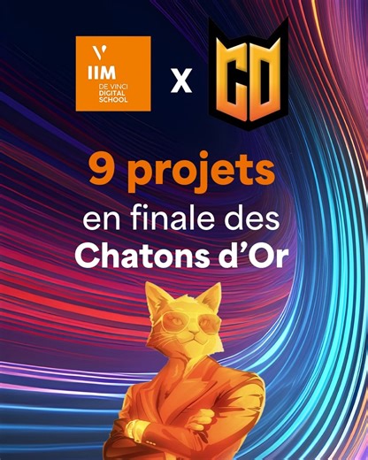 IIM Digital School 💻 on Instagram: "🙀 miaouuuuuu : 9 projets de l’IIM finalistes Les Chatons d'Or 2025 ! 44 projets ont été sélectionnés par les jurys sur plus de 300 soumis : l'IIM à la deuxième place des écoles les plus représentées sur ce troisième tour décisif ! Un immense bravo aux étudiants porteurs de projets et leurs équipes, finalistes dans les catégories : Création & innovation numérique : Camil Khelifi, Benjamin MARION, Kévin Bernard Création de jeu vidéo & plateau (3 projets) : Art
