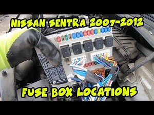 Where are the fuse boxes located in the Nissan Sentra MK6?