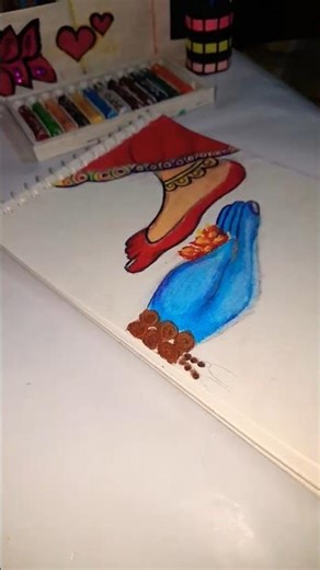 Shiv Parvati hand and leg drawing ♥️🌸💙Shiv parvati drawing #shivaparvati​#drawing​#trending​
