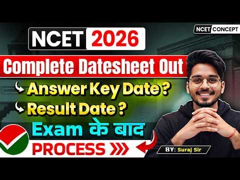 NCET ITEP 2026 | Complete Datesheet Out🔥Answer Key Date ? कब आयेगा Result? Complete information ✅
