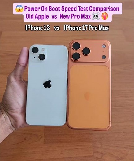 🔥 iPhone 13 vs 17 Pro Max⚡BOOT SPEED BATTLE 😱 Old vs New — Which iPhone Boots Faster 🚀📱 #Shorts #fyp