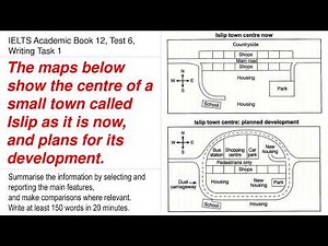 IELTS Academic 12 Test 6 Writing Task 1 | Comparing maps | A small town called Islip