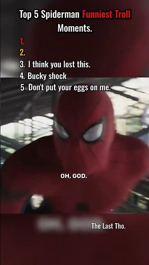Top 5 Spiderman Funniest Troll Moments. 🤪