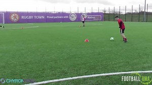 🆓 Front Two Combination Play & Finishing! ⚽ Use this practice to help improve your forwards link-up play and progress to including wide players to score from crosses! You can watch the full video here 👇 🖥️ / 📱 https://footballdna.co.uk/?p=1210 | Football DNA