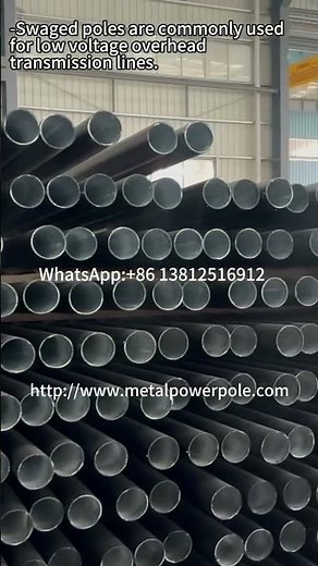 Swaged Tubular Poles: Strong, Lightweight & Durable!#PowerTransmission#SteelPoles#Innovation#Energy