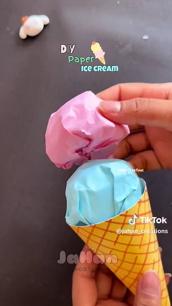 DIY Paper Ice Cream Craft Tutorial