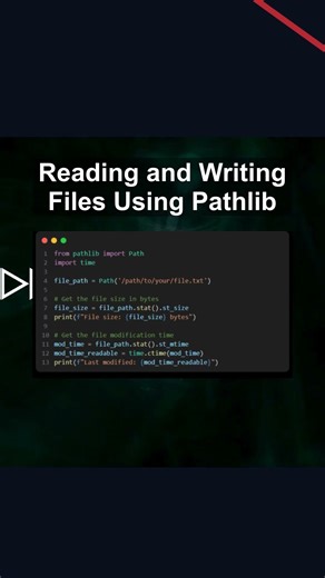 Reading and Writing Files Using Pathlib #ai #artificialintelligence #machinelearning #aiagent