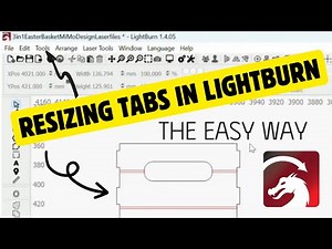 LightBurn Tips | How to Resize Box Tabs the Easy Way