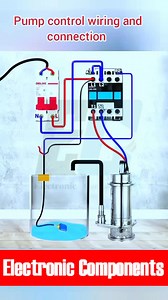 Pump Control Wiring And Connection | 𝐄𝐥𝐞𝐜𝐭𝐫𝐨𝐧𝐢𝐜 𝐂𝐨𝐦𝐩𝐨𝐧𝐞𝐧𝐭𝐬
