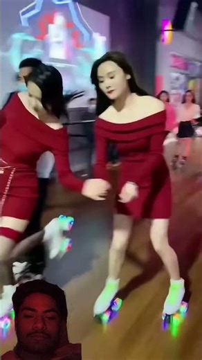 unique skating with luv letter song | Kanika Kapoor songs | Korean girl skating video |#short