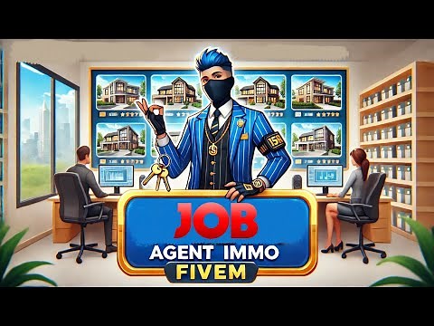 FIVEM │ JOB AGENT IMMO FULL OX GRATUIT │ TUTO GTA 5 RP