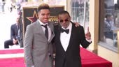 Ronald Isley Jr. and Ronald Isley attend The Isley Brothers Hollywood...