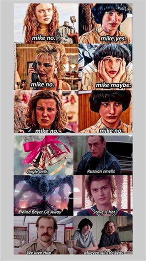 Stranger Things Fans Be Like 😂 | Mike NO vs YES vs MAYBE 💔🔥 #StrangerThings #Mileven #memes