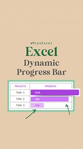 67K views · 446 reactions | This progress tracker will blow your mind 勞 #Excel #exceltips #spreadsheets #corporate #workhacks | Miss Excel | Facebook