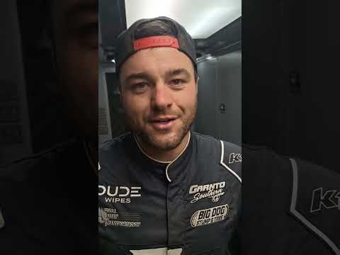 Post-race interview with Brandon Overton following his Spring Nationals win at Tazewell Speedway
