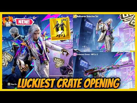 🔥50000 UC Luckiest Crate Opening l ULTIMATE SET GILT SPIN IN BGMI Multiverse Detective l UC Up event