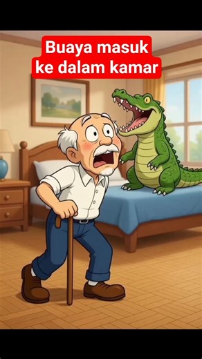 Buaya masuk kamar