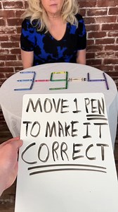 Move 1 Pen to Make 3 - 9 = 4 Correct This original video was produced by Rick Lax and Alex Z. | Game-Changing Content