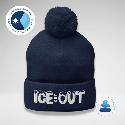 Anti-ice Hat, Ice Out Minnesota Protest, Red Knit Winter Beanie, Embroidered ICE Get OUT Resistance, Activist Gift, Minneapolis - Etsy Canada