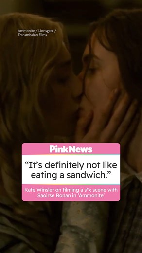 Kate Winslet on filming LGBTQ+ love scenes with Saoirse Ronan: "Definitely not like eating a sandwich"