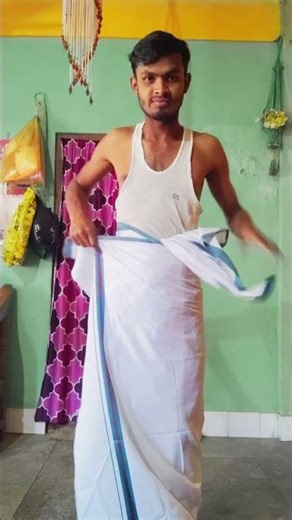 How to Wear a Lungi (Mundu Style) | South Indian Lungi Tutorial