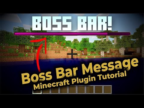 Boss Bar Message | Boss Bar Minecraft Spigot Plugin Tutorial | 1.9 - 1.15