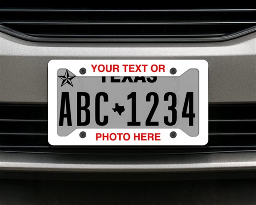 Personalized License Plate Frame Customized Car Tag Frame - Etsy