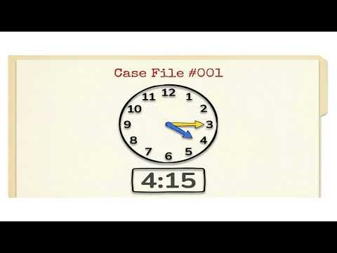 How to read the time on a wall clock?