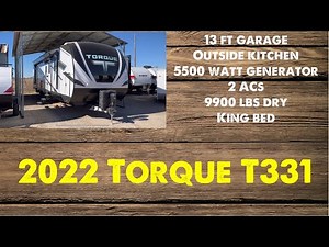 Experience Luxury on Wheels: 2022 Heartland Torque T331 Toy Hauler