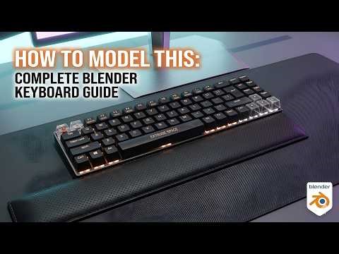 How to Model a Keyboard in Blender – Step by Step Tutorial