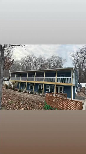 We just completed this project!!! New 10x60 covered deck with a screen room on top level. All new siding. Last picture was the before picture. Thank you Tim &L for using us for 5 of your projects so far. | APK home solutions | Facebook