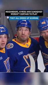 All three goals were pretty certain though. | St. Louis Blues