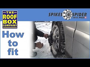 Spikes Spider Easy Alpine - Ladder track snow chains - HOW TO FIT
