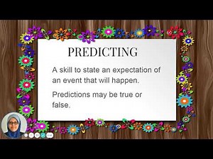 SCIENCE YEAR 3- MAKING INFERENCE & PREDICTING